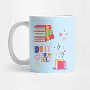 Do It For Yourself With Hearts & Stars Mug